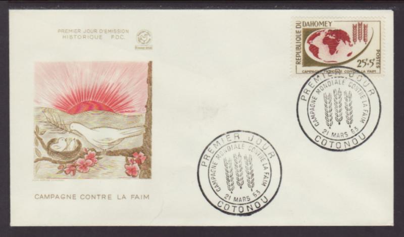 Dahomey B16 Food 1963 U/A FDC