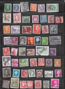 WORLDWIDE Mixture Lot Page #581  PAGE of 50+ Stamps. Collection / Lot