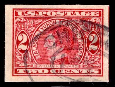 US Stamp #371 2c Carmine Steward IMPERF USED SCV $21.00