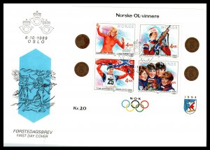 Norway 946 Souvenir Sheet U/A FDC