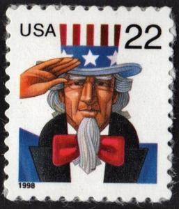 SC#3259 22¢ Uncle Sam Single (1998) SA