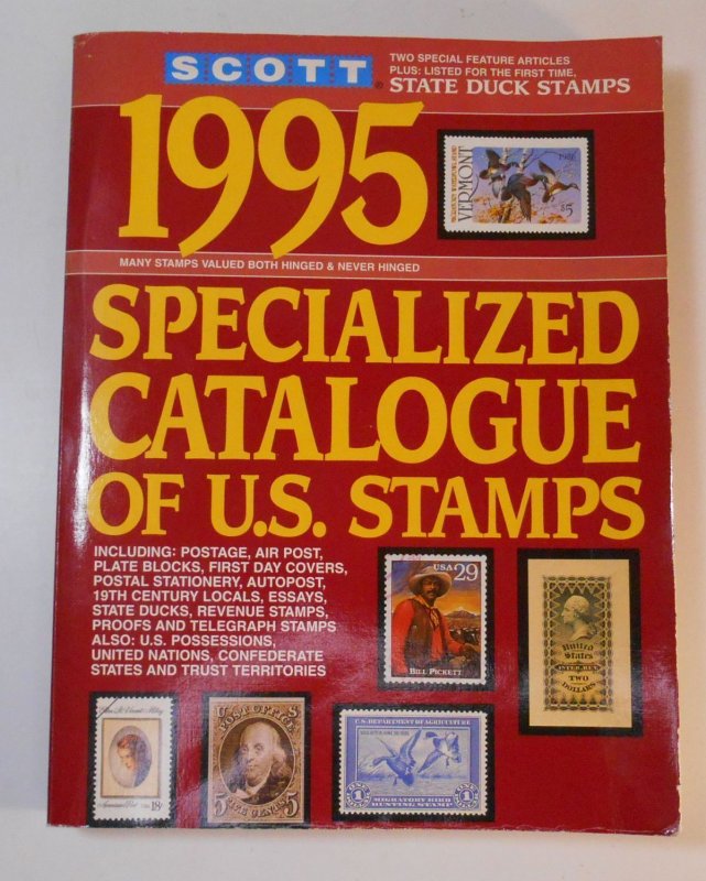 1995 U. S. Scott Specialized Catalog 695 pages, indexed, new condition 