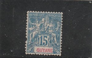 French Guiana  Scott#  39  MH  (1852 Navigation & Commerce)