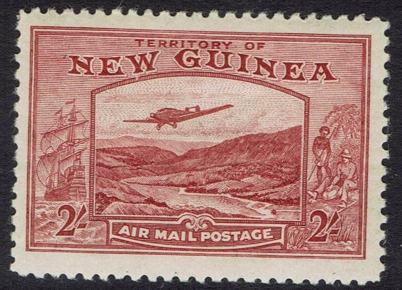 NEW GUINEA 1939 BULOLO AIRMAIL 2/- 