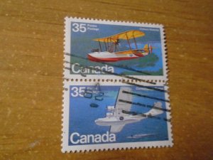 Canada #   845-46  used   pair