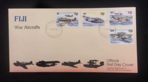 O) 1981 FIJI, WORLD WAR II AIRCRAFT, BELL, CONSOLIDATED, CURTISS, SHORT, FDC XF