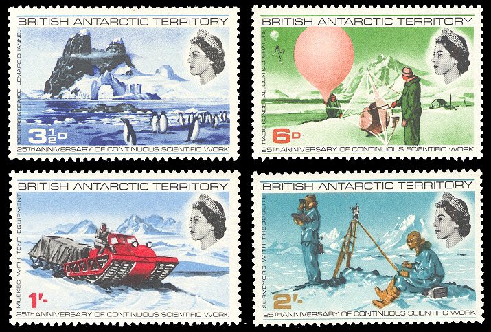 British Antarctic Territory 1969 Scott #20-23 Mint Never Hinged