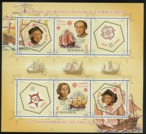 ROMANIA 2005 STAMPS COLUMBUS COLUMB EUROPE CEPT MS MNH SHIPS SEA AMERICA