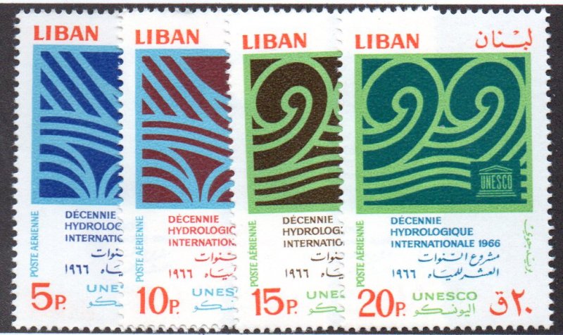 LEBANON C493-6 MNH SCV $2.35 BIN $1.40 WATER PATTERN