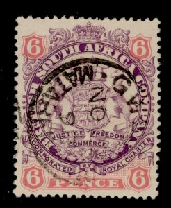 RHODESIA QV SG33, 6d mauve and pink, FINE USED. Cat £28.