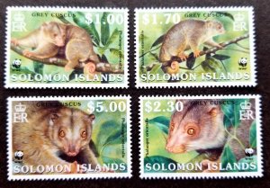 *FREE SHIP Solomon Islands WWF Grey Cuscus 2002 Fauna Wildlife (stamp) MNH