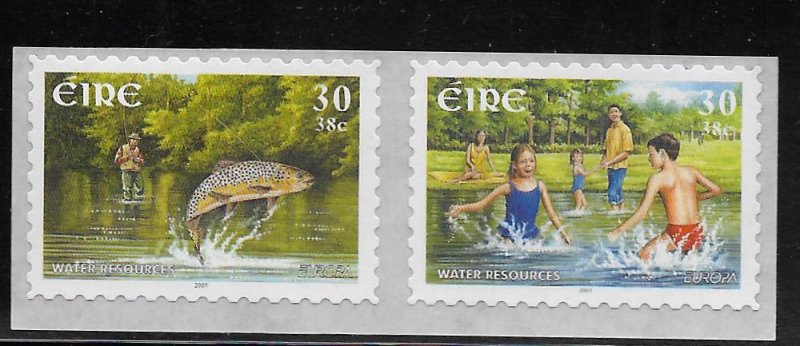 IRELAND, 1310-1311, MNH, SELF ADHESIVE, WATER RESOURCES