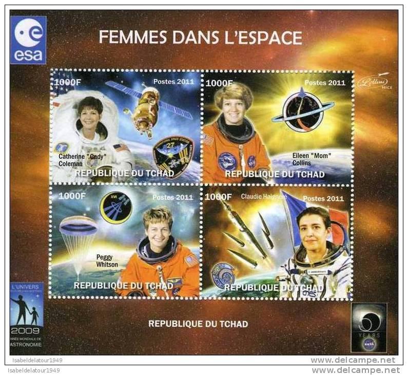 Chad 2011 WOMEN IN SPACE-Astronomy Year Perforated Mint (NH)#2