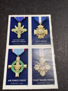 Scott#5065-68-2016 Honoring Heroism Service Cross Block or strip of 4 MNH-US