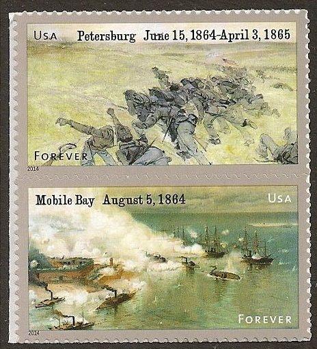 US 4911a Civil War 1864 forever vert pair set MNH 2014