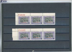 COLOMBIA Air Mail Stamps $3 ABNCo *F10826/11835* SPECIMEN 2 Blocks{3} MNH ZS24