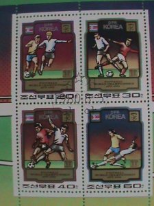 KOREA STAMP 1982   FOOT BALL WORLD CHAMPIONSHIP; CTO- NOT HING  S/S SHEET