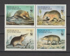 DOMINICA 1994 WWF SG 1853/6 MNH