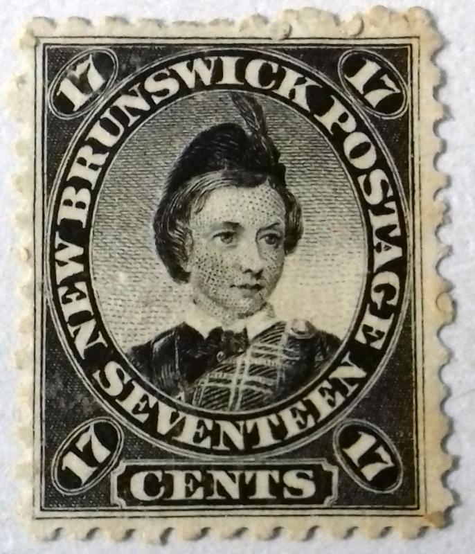 NEW BRUNSWICK 1860 17c Prince of Wales MH Scott 11 CV$55