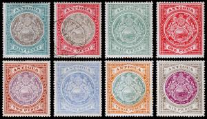 Antigua Scott 21-21, 31-36 (1903-12) Mint/Used H F-VF, CV $62.75 M