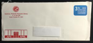 US Used #U589 Entire Envelope SCV $1.50