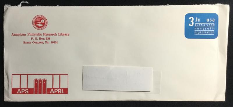 US Used #U589 Entire Envelope SCV $1.50