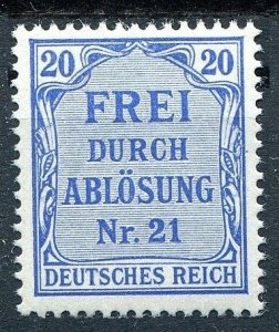 1903 Germany Reich D5  First service stamps