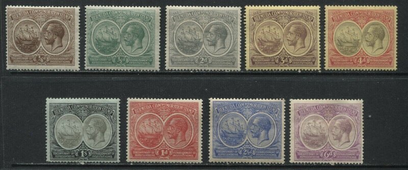 Bermuda KGV 1920 Peace complete set mint o.g. hinged