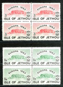Isle of Jethou MNH block/4 set/2 1962 Europa