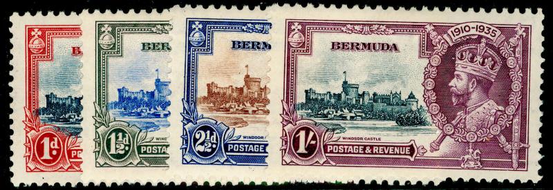 BERMUDA SG94-97 Silver Jubilee COMPLETE SET, M MINT. Cat £23.