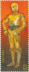 2007 41c Star Wars, 30th Anniversary, C-3Po Scott 4143g Mint F/VF NH