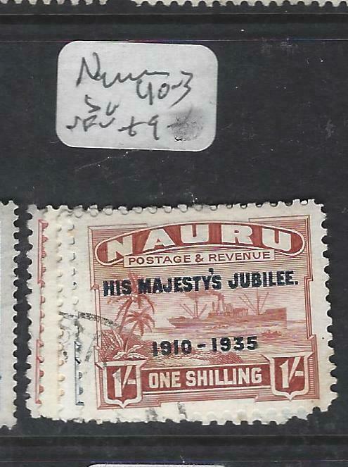 NAURU  (P2903BB) KGV SILVER JUBILEE SG  40-3      VFU