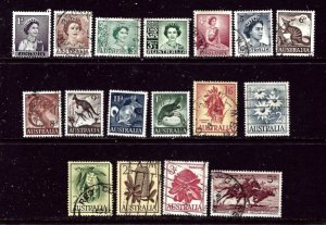 Australia 314-31 Used 1959-64 complete set    (ap6202)