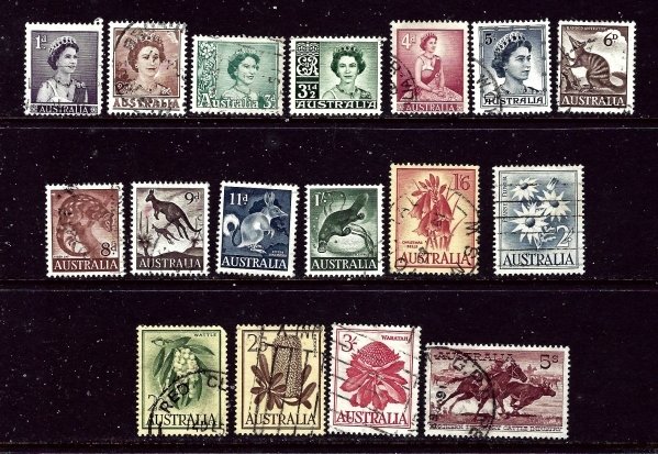 Australia 314-31 Used 1959-64 complete set    (ap6202)