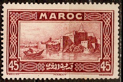 French Morocco 1933: Sc. # 134; O/Used Single Stamp