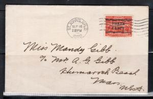 Newfoundland #128 Very Fine Used On Cover To USA - 3rd Day Of Issue Postmark