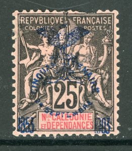 New Caledonia 1903 French Colony 25¢ Navigation & Commerce Sc #75 Mint  D779