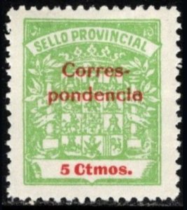 1937 Spain Civil War Charity 5 Centimos Seal Of The Alcalá La Real City Council