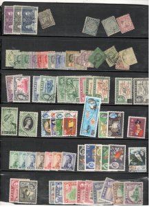 FIJI COLLECTION ON STOCK SHEET, MINT/USED