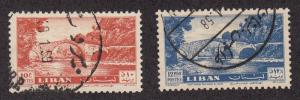 Lebanon - 1957 - SC 311-12 - Used -High values