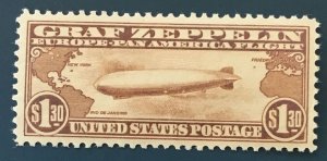 U.S.  Scott C14-Zeppelin- M/Very Lt. Hinge Mark..well centered. / JP-27