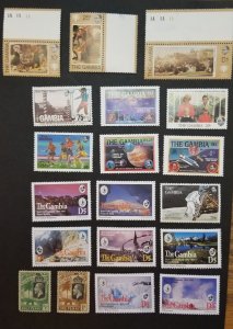 GAMBIA Mint MNH Unused OG Stamp Lot T3479