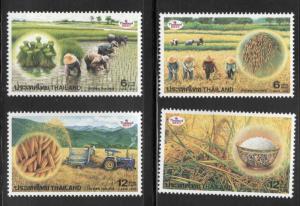 THAILAND Scott 1852-1855 Thai Rice stamp set