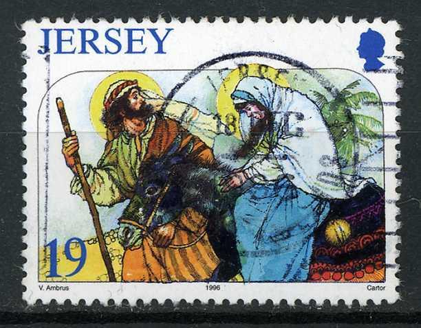 Jersey 1996 - Scott 773 used - 19p, Christmas 