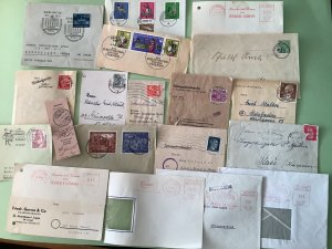 Germany 19 pieces of German postal history damaged or cut Ref A764