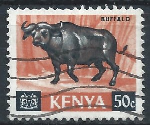 Kenya 1966 - 50c Buffalo - SG26 used