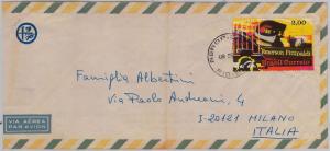FORMULA 1 : car racing - BRAZIL - POSTAL HISTORY: Stamp on COVER to ITALY - 1973