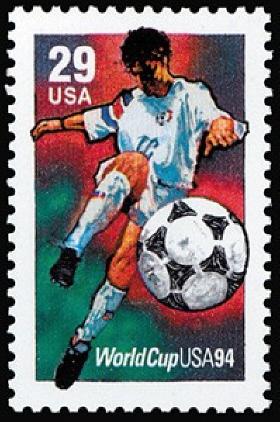 2834 World Cup Soccer F-VF MNH single stamp