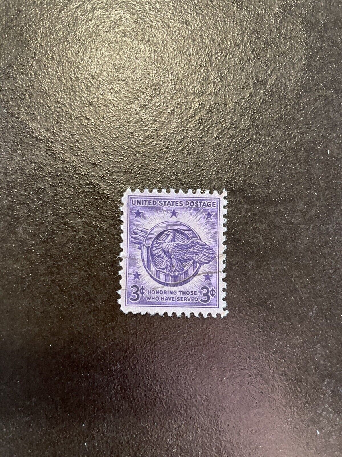 Violet Postage Stamps For Crafting 1946 Veterans Of WW II; 50 Stamps