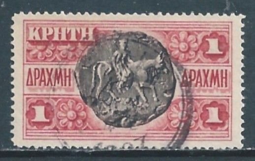 Crete #80 Used 1d Cortyna Coin